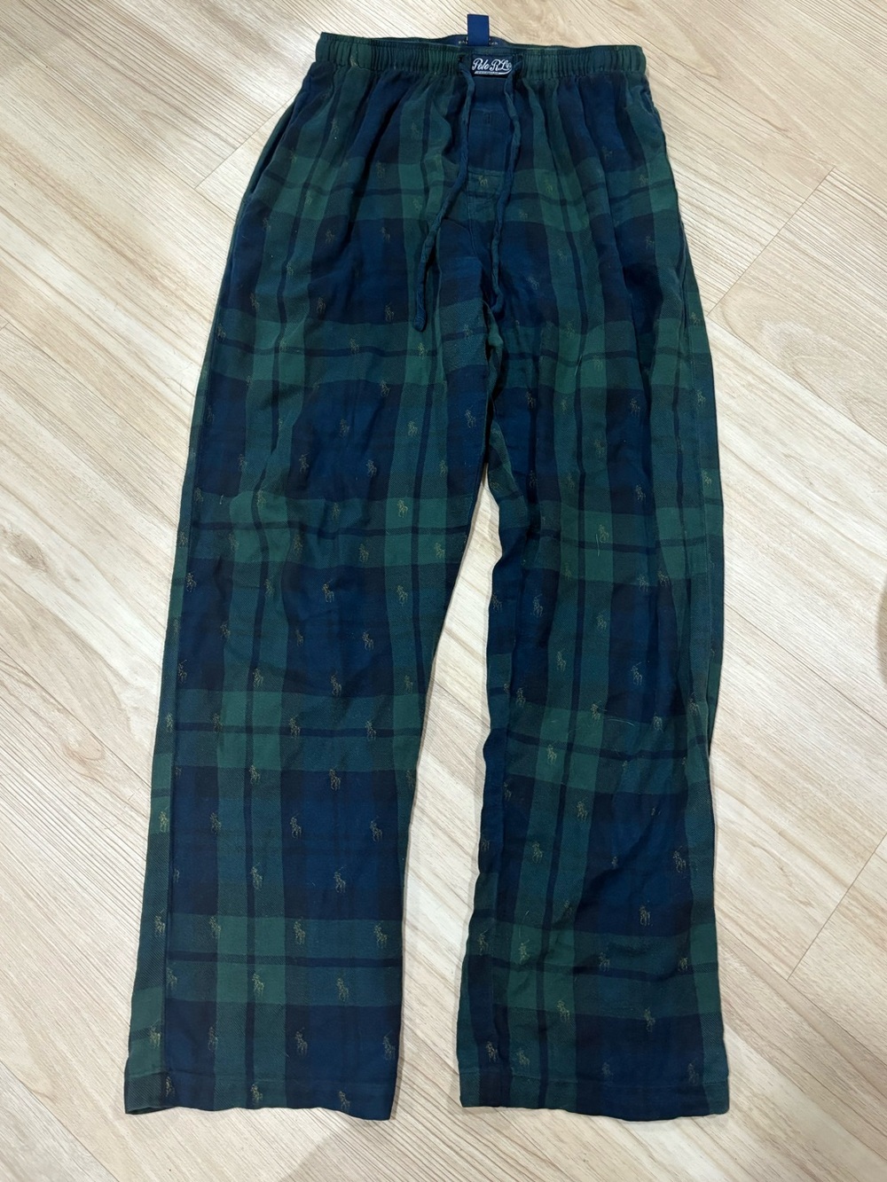 Polo by Ralph Lauren Green & Navy Plaid Pajama Pants